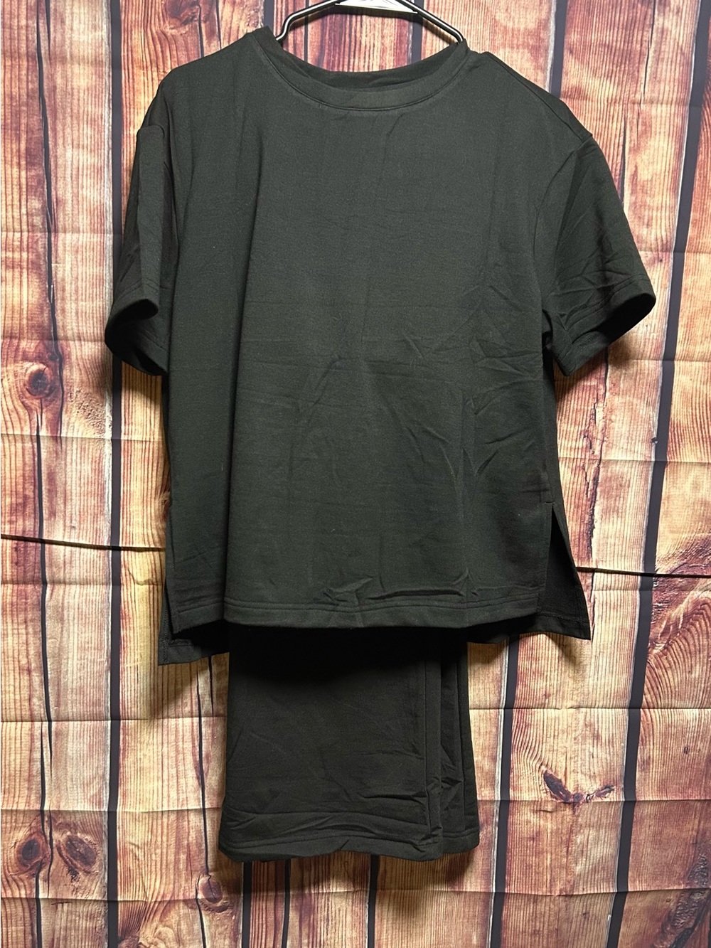 Classic Black Short Sleeve Lounge Set